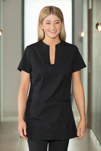 Black spa tunic