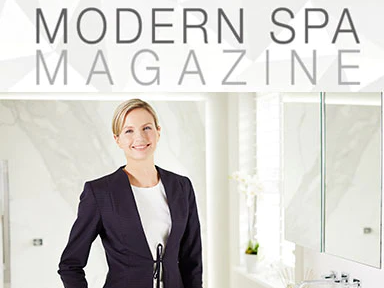 Woman's spa jacket, Modern Spa Magazine 
