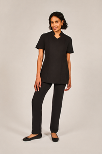 black spa tunic Wellness uniform
