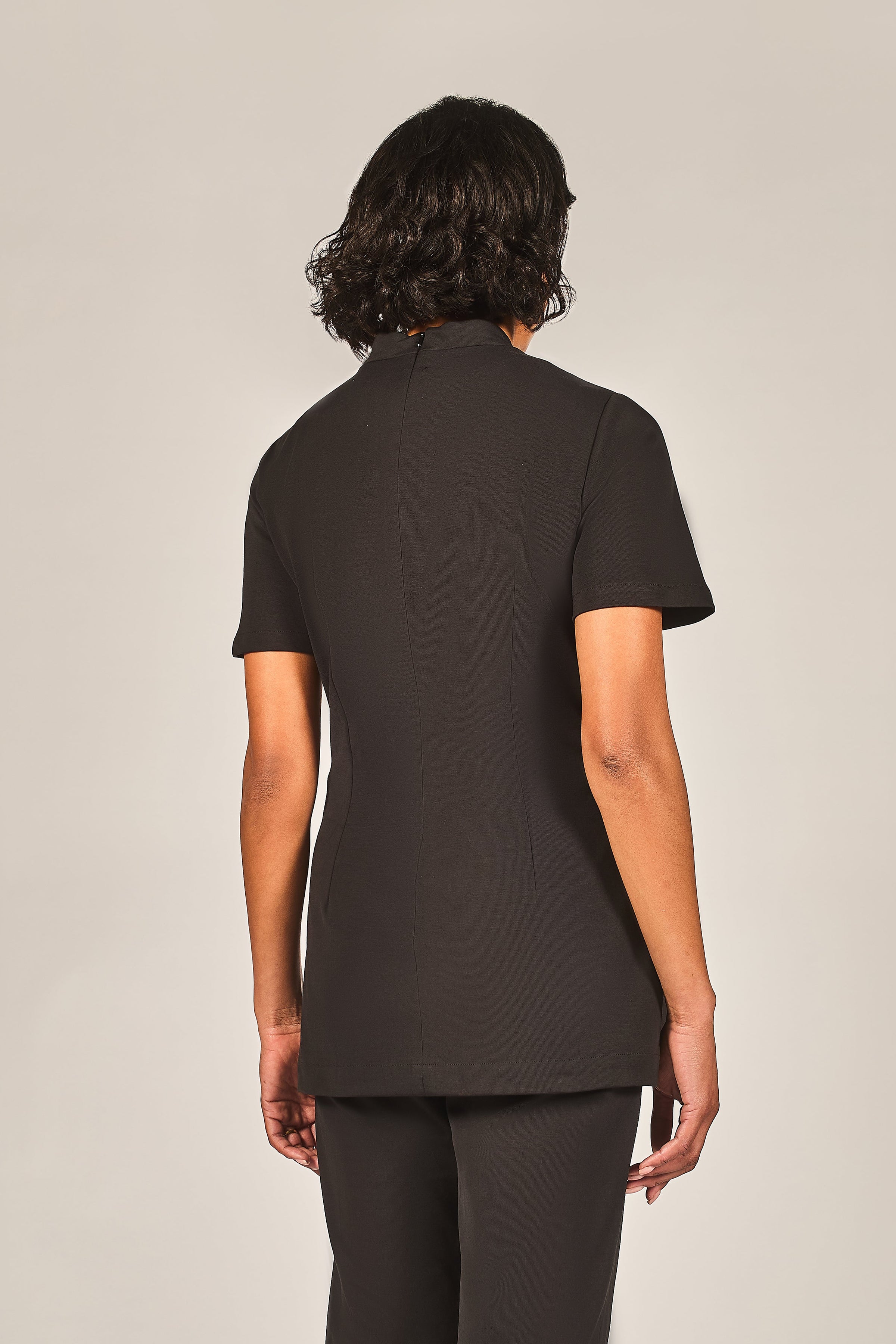 Black cotton spa therapist uniform
