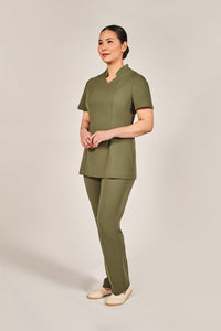 green wellness uniform tunic