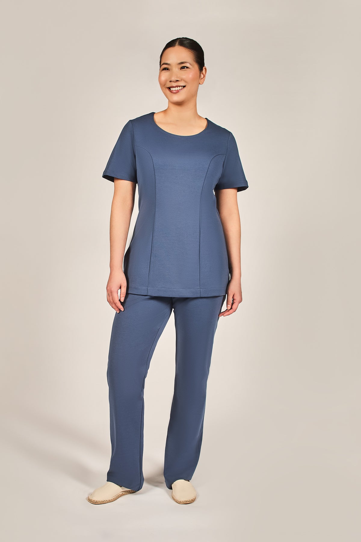 blue wellness uniform tunic