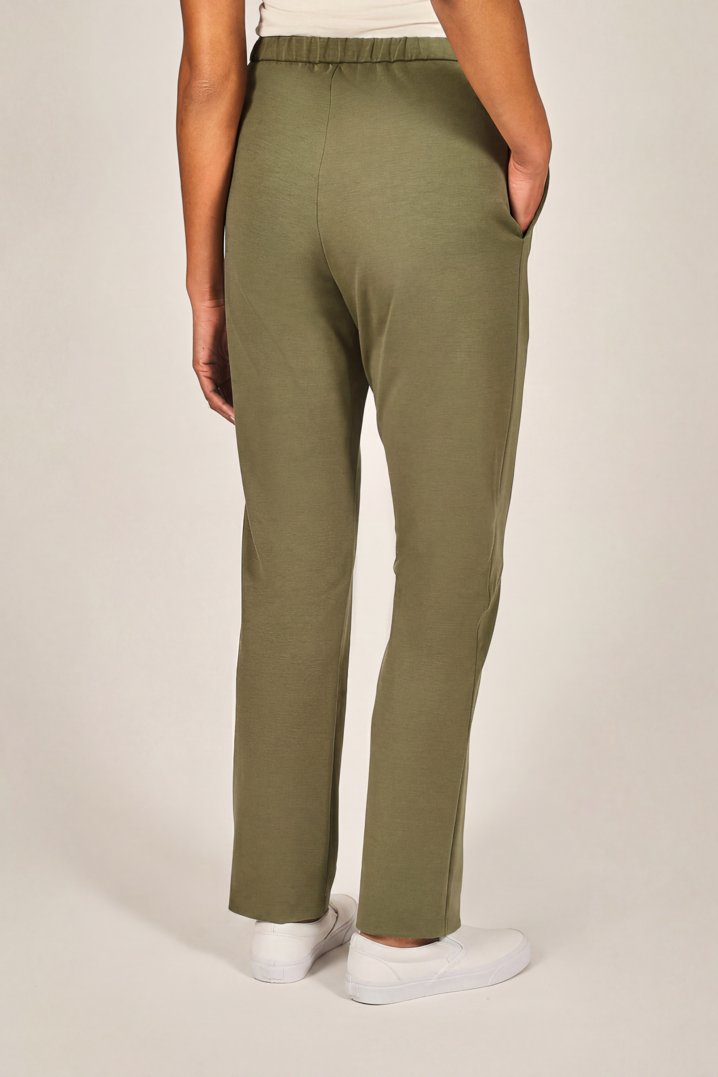 khaki green spa therapist pants