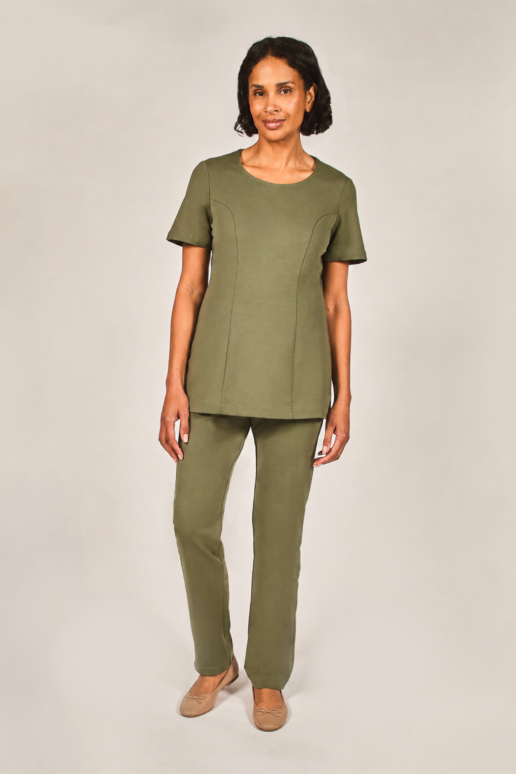 green spa tunic simple