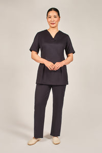 Navy luxury spa tunic