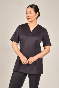 Navy wellness spa uniform tunic