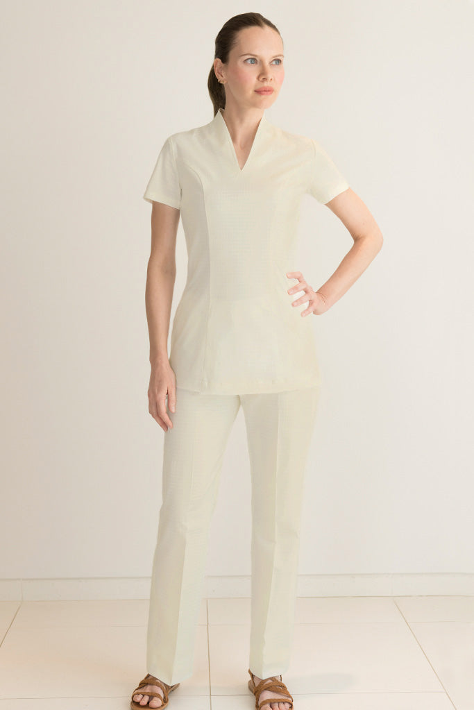 uniform for spa therpists pants in cream color 