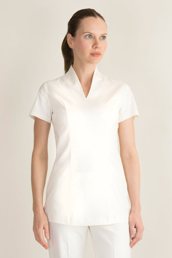 white uniforms for spa