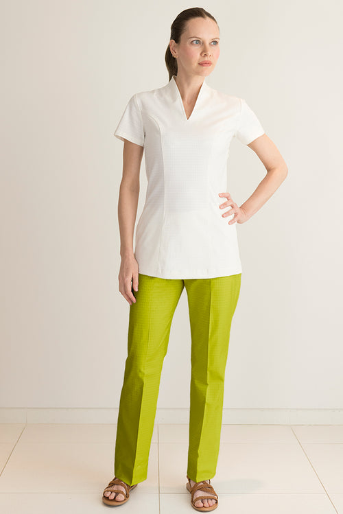 women's green cotton spa trousers uk