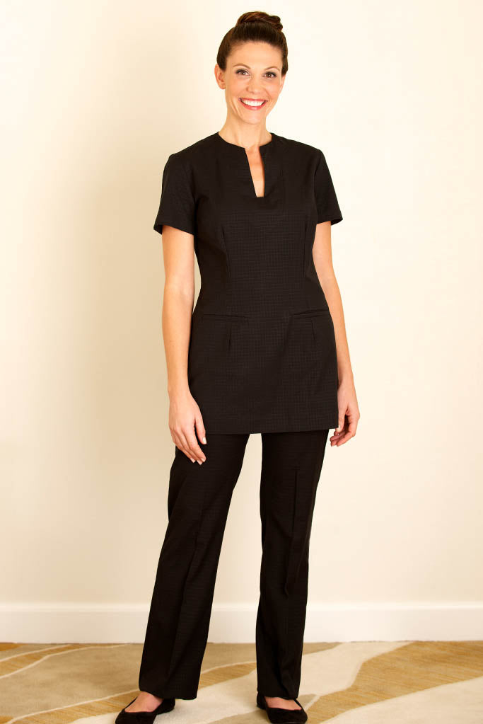 Black spa trousers for spa therapist