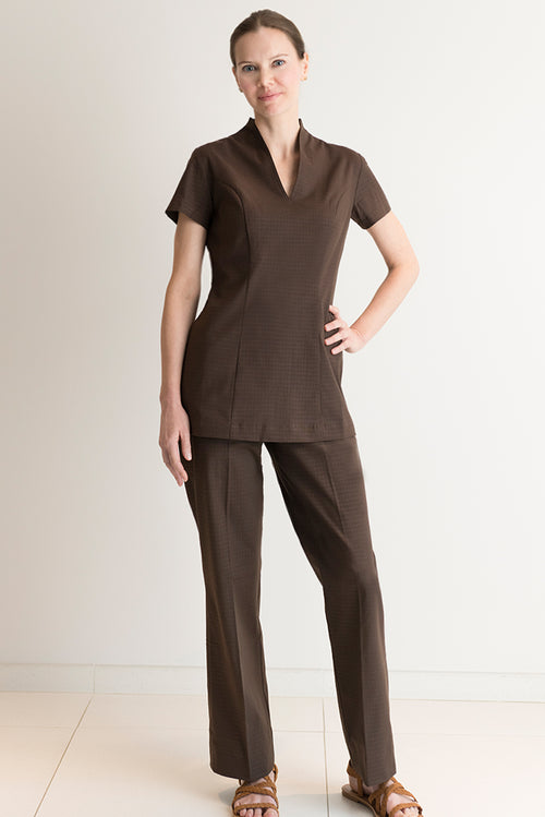 Brown womens spa trousers