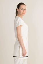 white tunic for aesthetician 